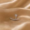 1 Pair Rhinestone Earrings for Women, Cubic Zirconia Stud Earrings, Lightweight Cartilage Helix Earring Jewelry