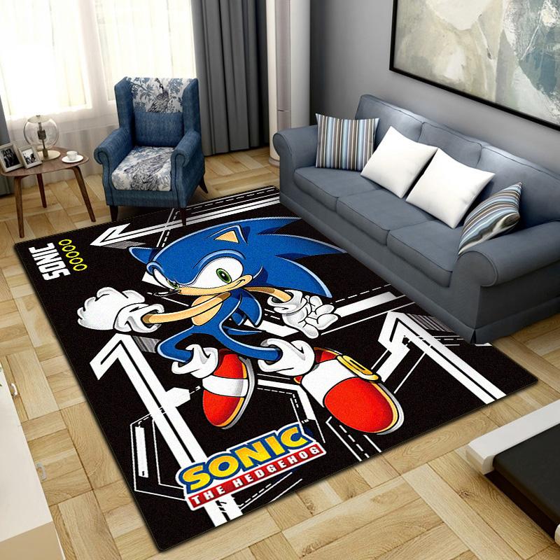 Sonic Series Cartoon Rug for Home Decoration,Washable Non-slip Large Rug Floot Mat LXRa53