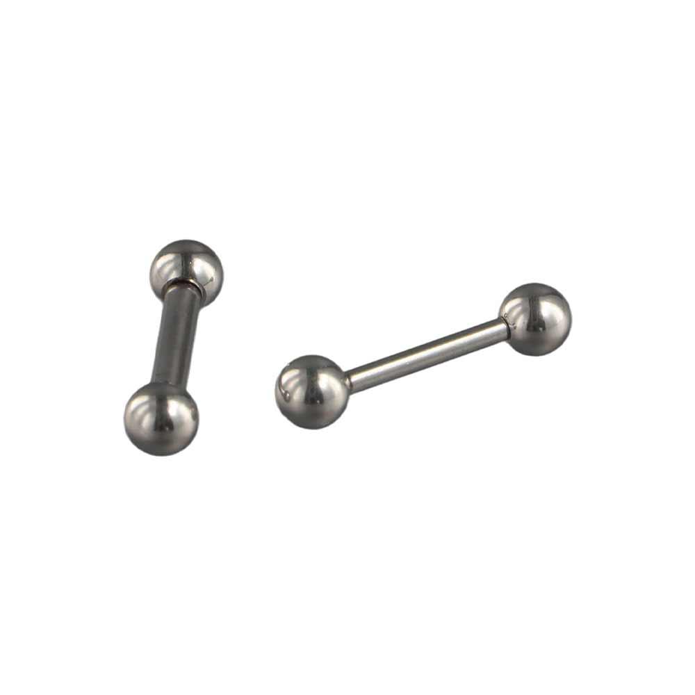 Jewelry Stainless Steel Piercing Jewelry Tongue Ring Dumbbell Tongue Nail Large Size Tongue Nail