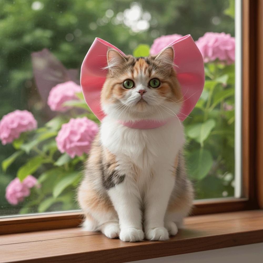 Cat Necklace Bow Adjustable Cat Bow Headwear Elegant Decorative Pet Necklace Formal Pet Tie Scarf Wedding Party