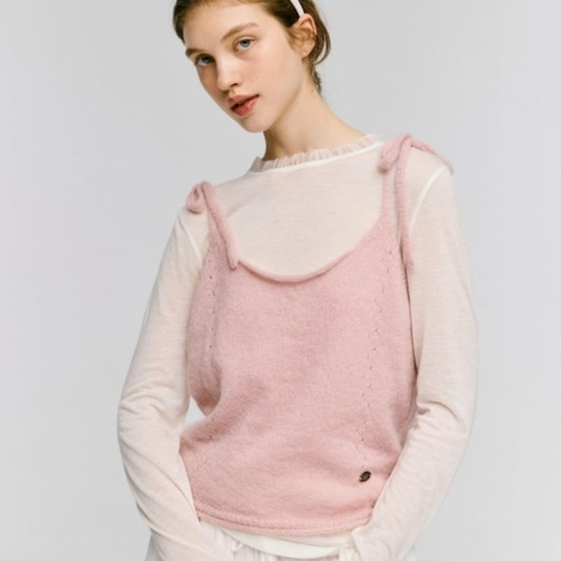 DEPOUND dp logo velvet hairband - pink