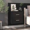Wall-mounted Bedside Table - Maison Exclusive - Black - 1 Drawer - Wall Mounting