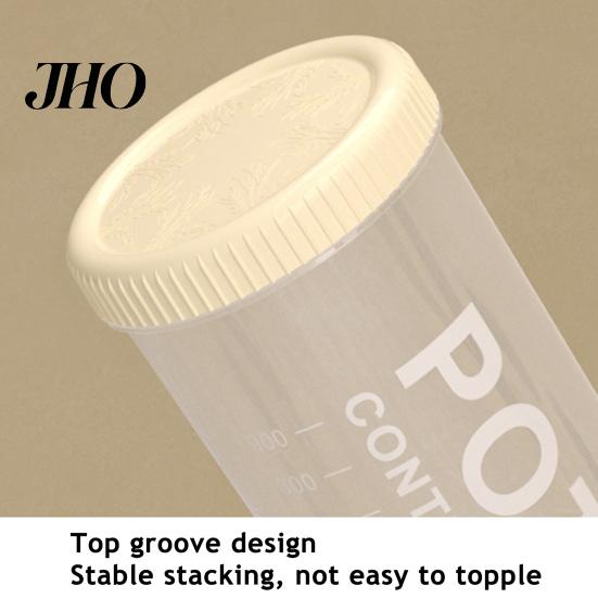 Food-grade Storage Container Transparent Grain Canister Kitchen Sealed Jar Food-Grade Airtight Pantry Organizer for Snacks Dried Foods Tea Visible