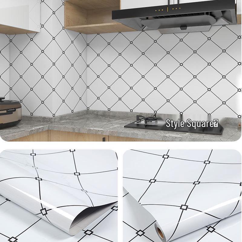 

Маслостойкие кухонные наклейки с высокой термостойкостью: Самоклеящаяся алюминиевая фольга для защиты варочной панели, шкафа и стены от копоти 60cm x 5m