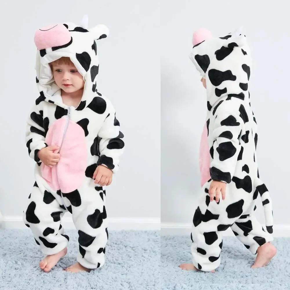 Kigurumi Cat Onesie Kids Unicorn Pajamas for Children Animal Cartoon Blanket Sleepers Baby Costume Winter Boy Girl Jumspuit