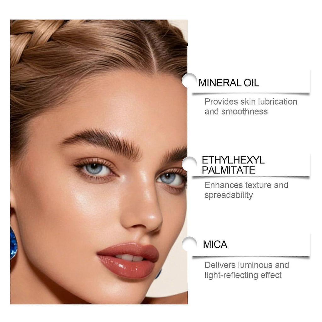 Zephoco Light Brown Concentrated Highlighting Liquid, Lightweight And Delicate Texture, Glossy And Pigmented, Smooth To Apply
