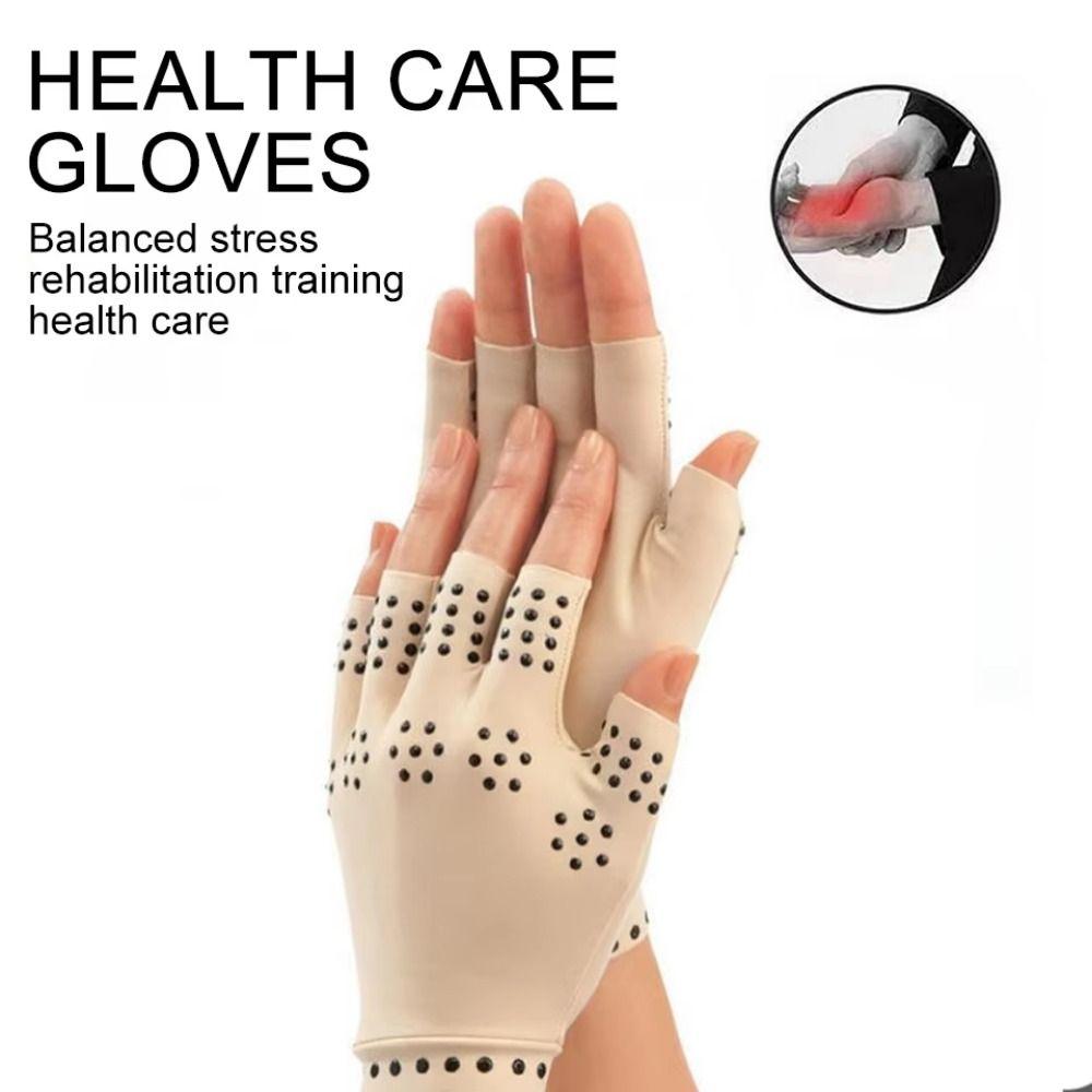 Anti-UV Arthritis Therapy Gloves Elastic Cycling Driving Gloves Magnetic Gloves  Running Sports