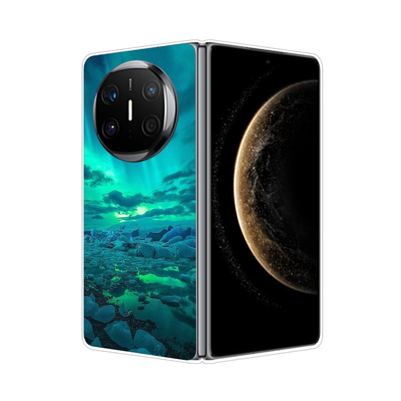 For HuaWei Mate X6 Case Marble Soft Hard PC Shell Back Cover For HuaWei Mate X3 X5 X6 X2 Full Coverage Phone Shell MateX6 Capa