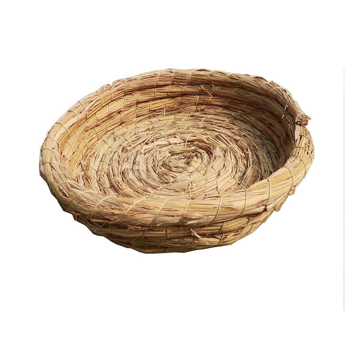 

Bedroom Resting Woven Warm Handmade Straw Dove House Birdcage Parrot Nest Hatch Hut 1Pc