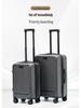 20-Inch Lightweight Frosted Front-Opening Trolley Carry-On Suitcase, 24-Inch Travel Luggage Leather Case.