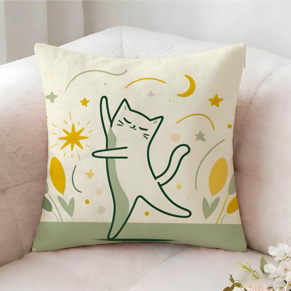 Love Cats Home Decor Pictures Pillow Case Pillowcase Doublesided Printed Sofa Cushion Bedroom Headboard Pillow