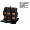 Black House Incense Burner Resin Witch House Incense Cone Stick Holder Halloween Party Desktop Decoration Ornament