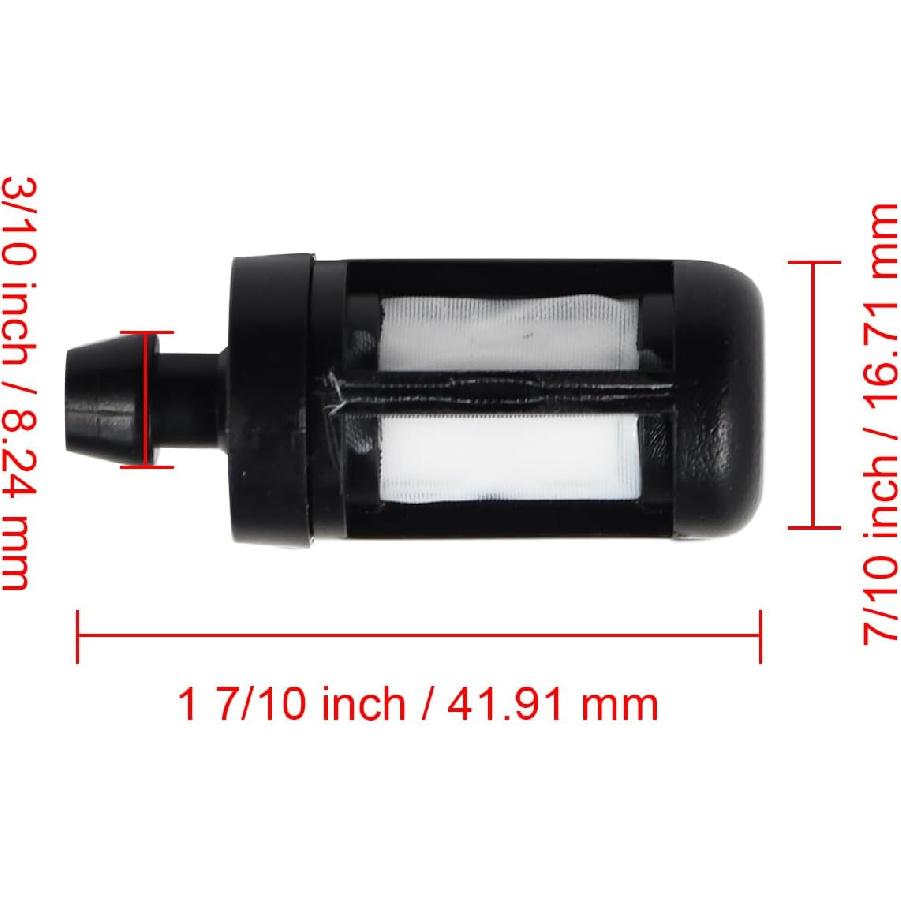 0000 350 3504 10 Pcs Fuel Filter For Stihl Chainsaw 0000 350 3500 017-038 MS170 MS250 MS180 MS290 MS181 MS201 TS400 TS410 TS420 Replace for