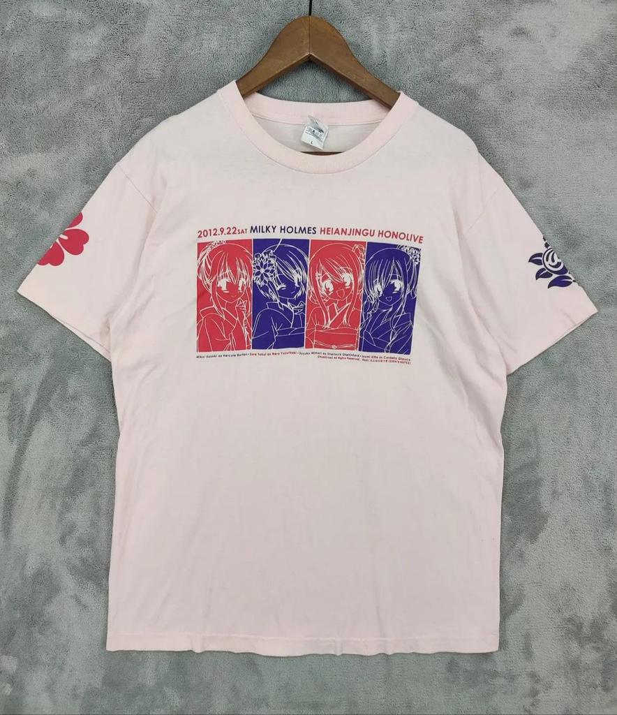 Milky Holmes Anime T-Shirt: Manga Cartoon Detective - Size M