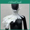 Style Gothic Costume Peacock Shawl Women Shawl Lace Feather Scarf Vintage Gothic
