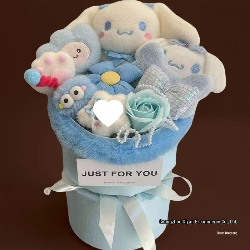 Cinnamoroll & Pochacco Doll Bouquet Birthday Gift for Girls