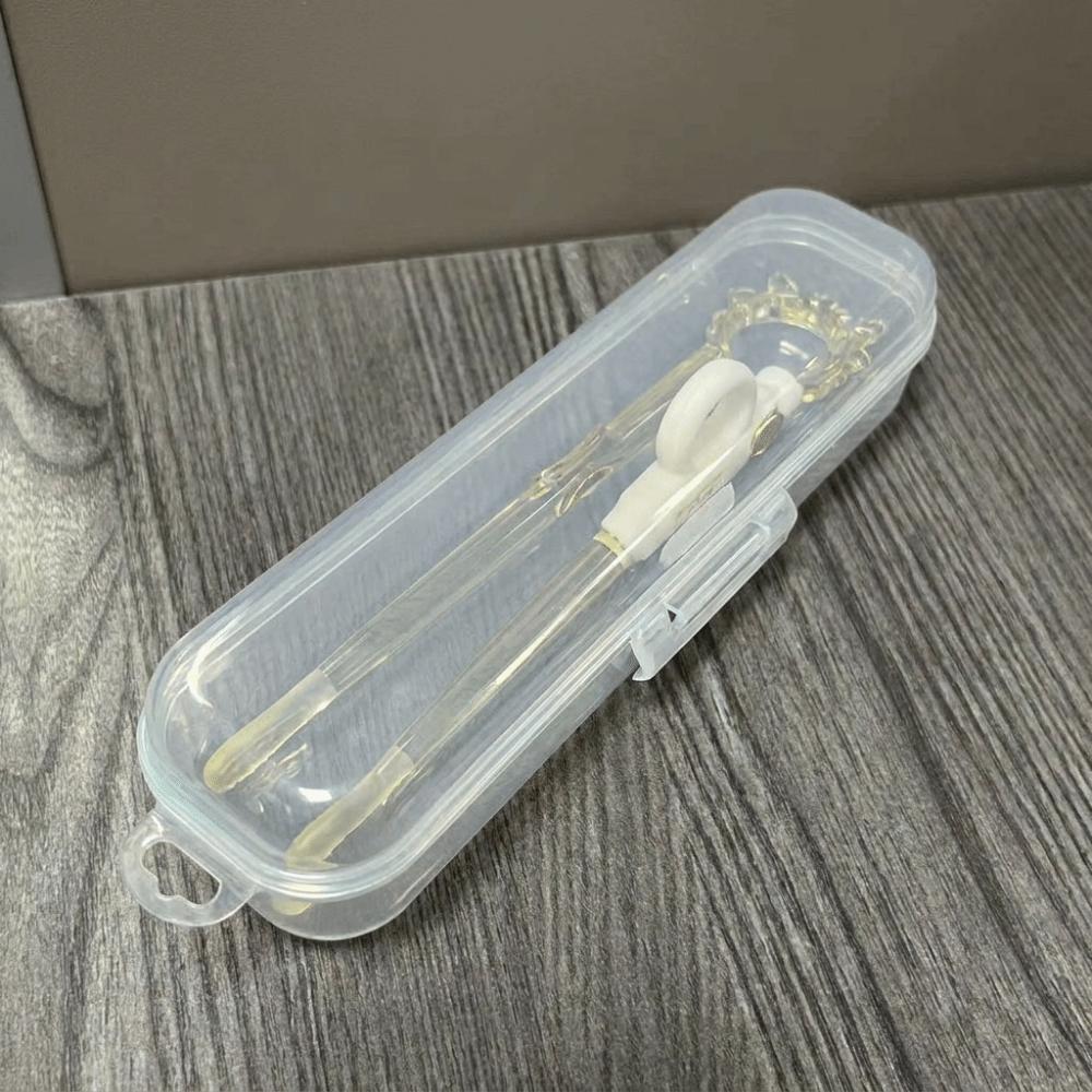 1/2PCS Transparent Design Kids Training Chopsticks Cartoon Shape Toddler Chopsticks Baby Learning