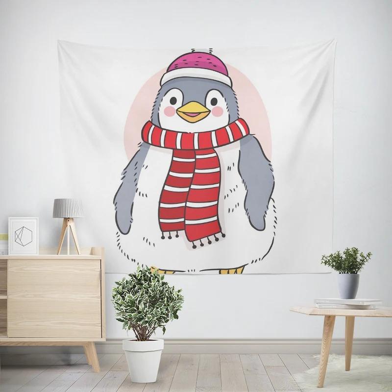 Новогодняя рождественская тематика Пингвин Снеговик Узор Гостиная Спальня Декоративный — фото 7