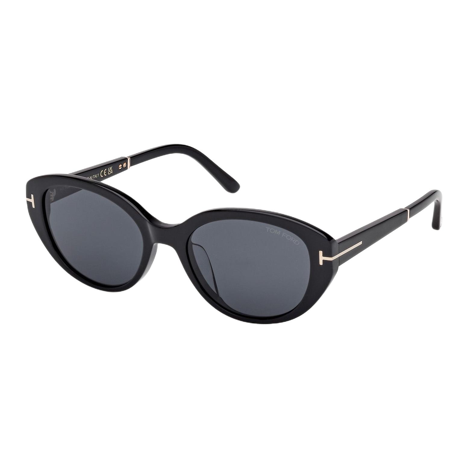 

TF Letter Logo Acetate Cat Eye Sunglasses Unisex sunglasses Black FT1246-K_01A Basic Packaging-Eyeglass Case+Box