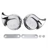 2Pcs 12V 120dB Car Horn Motorcycle Universal Chrome Dual Tone Air Snail Horn Car Accessories New
