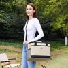 1Pc Large-Capacity Square Ice Packs Minimalist Insulated Lunch Box Bag Crossbody Fresh-Keeping Picnic Bag For Outdoor Use