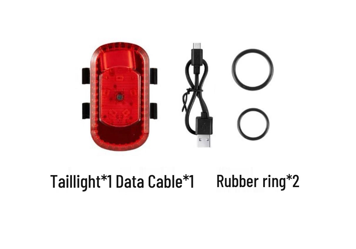 USB Rechargeable High-Brightness Bicycle Taillight for Night Cycling - Road & Mountain Bike Safety Accessory