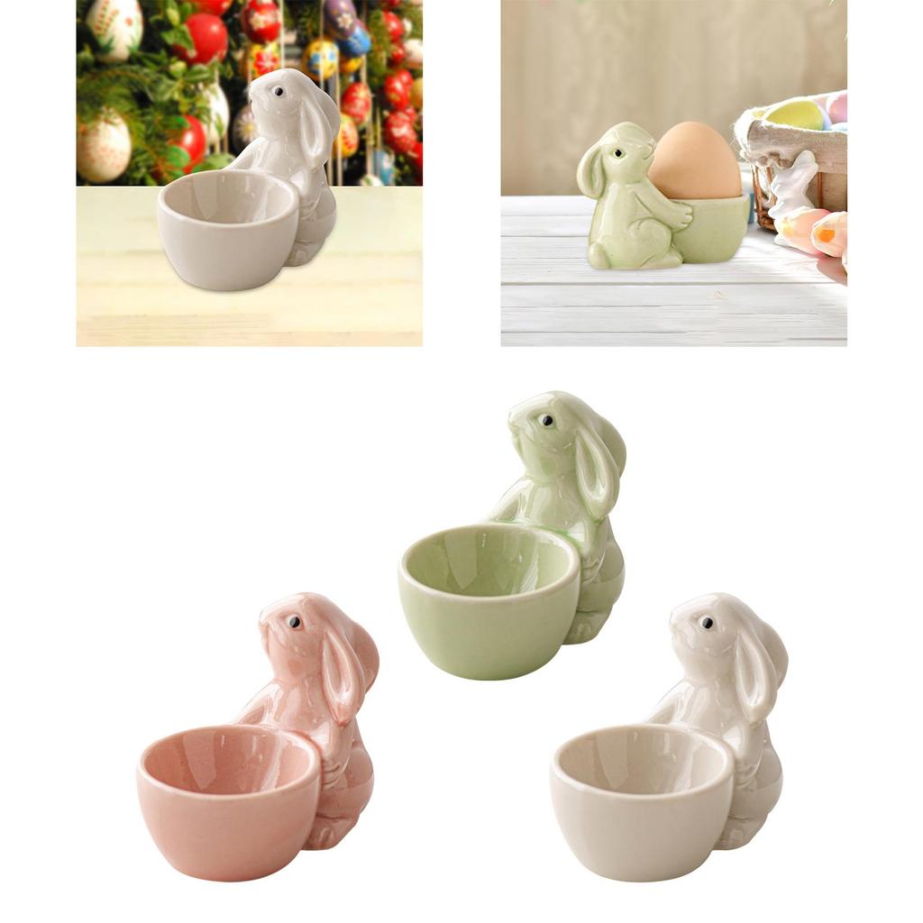 Egg Cup Display Dinner Kitchen Utensils Lunch Home Decor Breakfast for Hard Boiled Eggs Easter Bunny Egg Stand Egg Holder