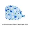 Stretchable Surgical Cap Cotton Material Slip Resistant Design Patterned Scrub Hat for Clinics