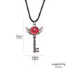 Hazbin Anime Hotel Schlüssel Halskette Liebesherz Flügel Anhänger Halskette Für Frauen Männer Choker Cosplay Accessoires Schmuck Geschenke
