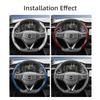 Geeignet für Opel Carbonfaser-Textur Lenkradabdeckung mit segmentiertem Schnellverschluss-Design, Langlebig, für Modelle wie Corsa, Mokka, Astra