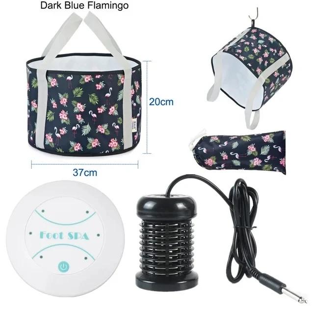 Foot Detox Hydrotherapy Machine Ion Cleaning Electric Foot Bath Massager Vibrat Care Array Relieve Stress Massage Muscle Healthy