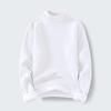 Autumn and Winter New Men's Fashion Trend Simple All-in-one Velvet Plus   Sweater Casual Bottoming Shirt
