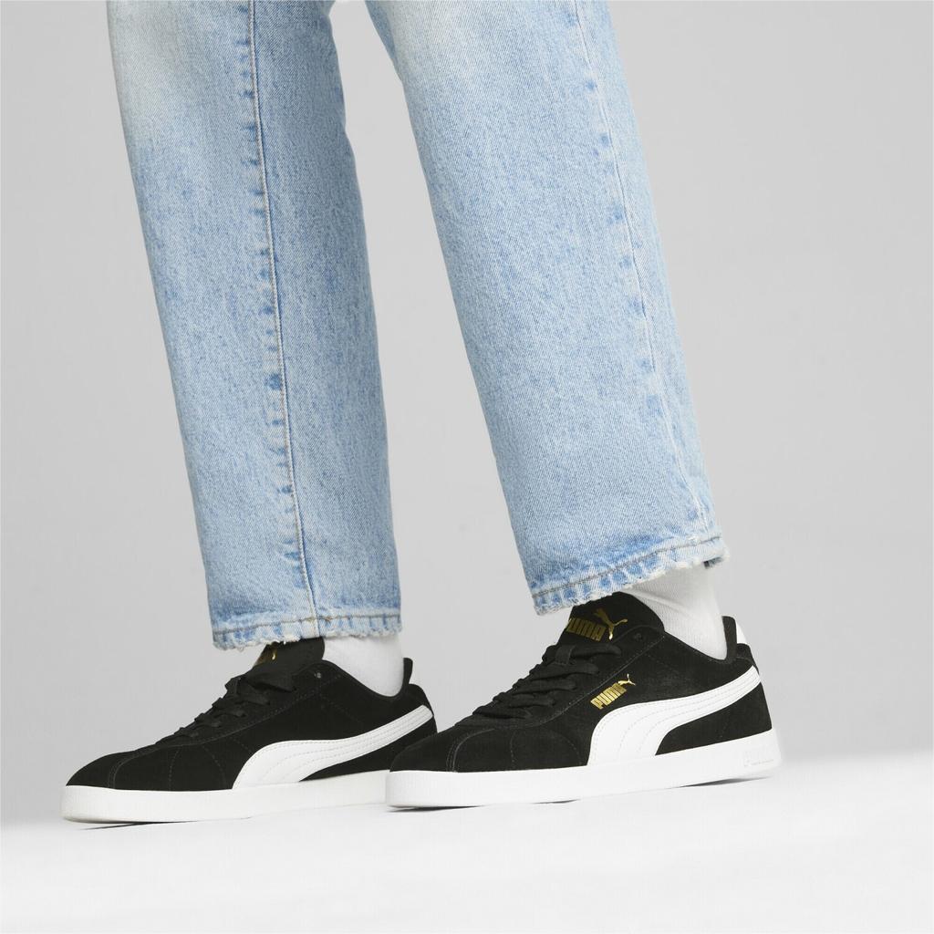 Puma Club II Suede Sneakers Black/white/gold