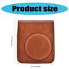 Camera Protective Cover Sleeve for Mini 70 Wear Resistant Storage Bag PU Leather Case with Removable Strap