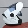 ORZ Open Face Helmet Men's and Women's Four Seasons Dual Mirror Electric Bicycle Full Helmet Tail Wing