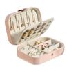 Double Jewelry Box Large Capacity Leather Jewelry Storage Box with Lock Earrings Jewelry Ring Necklace Bracelet Storage Box