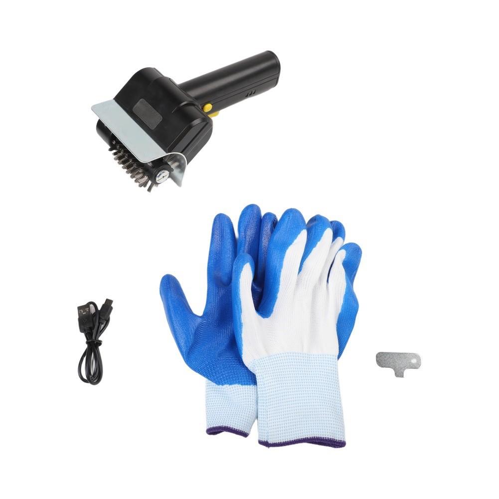 Stainless Steel Electric Grill Brush Wireless Roller Cleaner Port