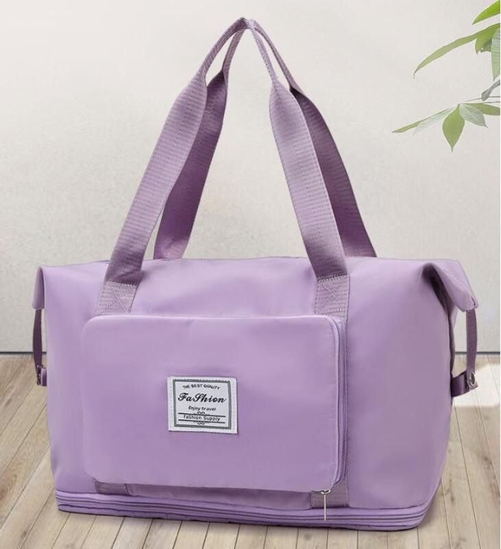 KANDEXS Women's Foldable Dry-Wet Separation Travel Gym Bag