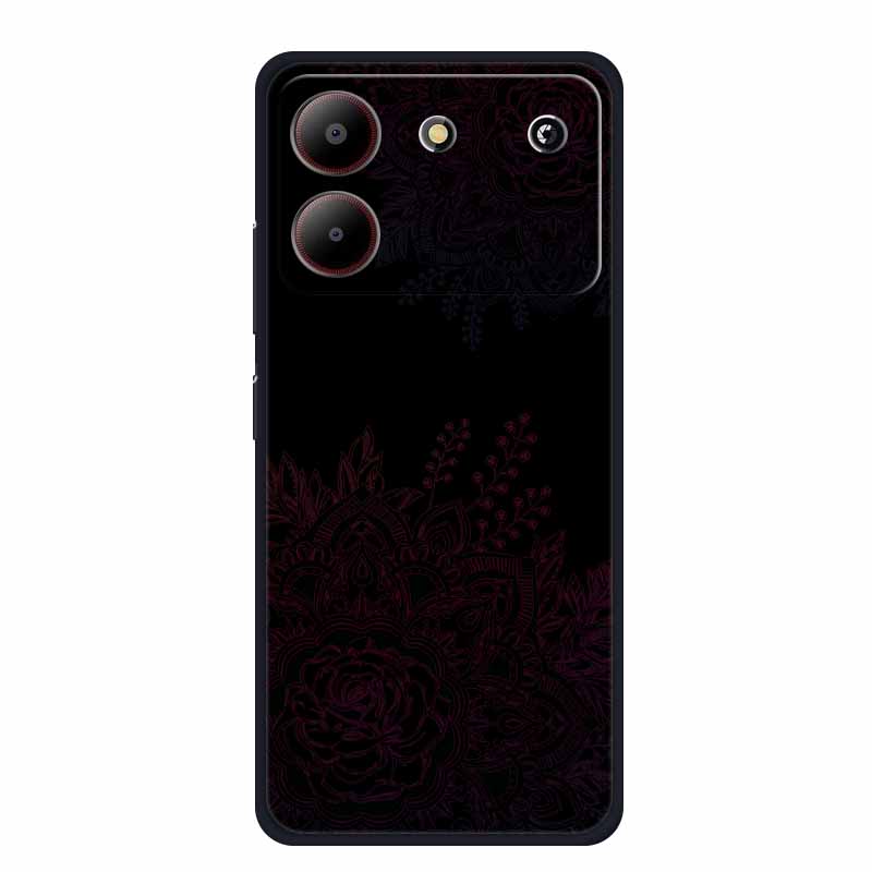 For ZTE Blade A54 Case Cute Cartoon Cat Black Silicone Soft Phone Case For ZTE Blade A54 4G Back Cover Case A 54 6.6" Funda Capa