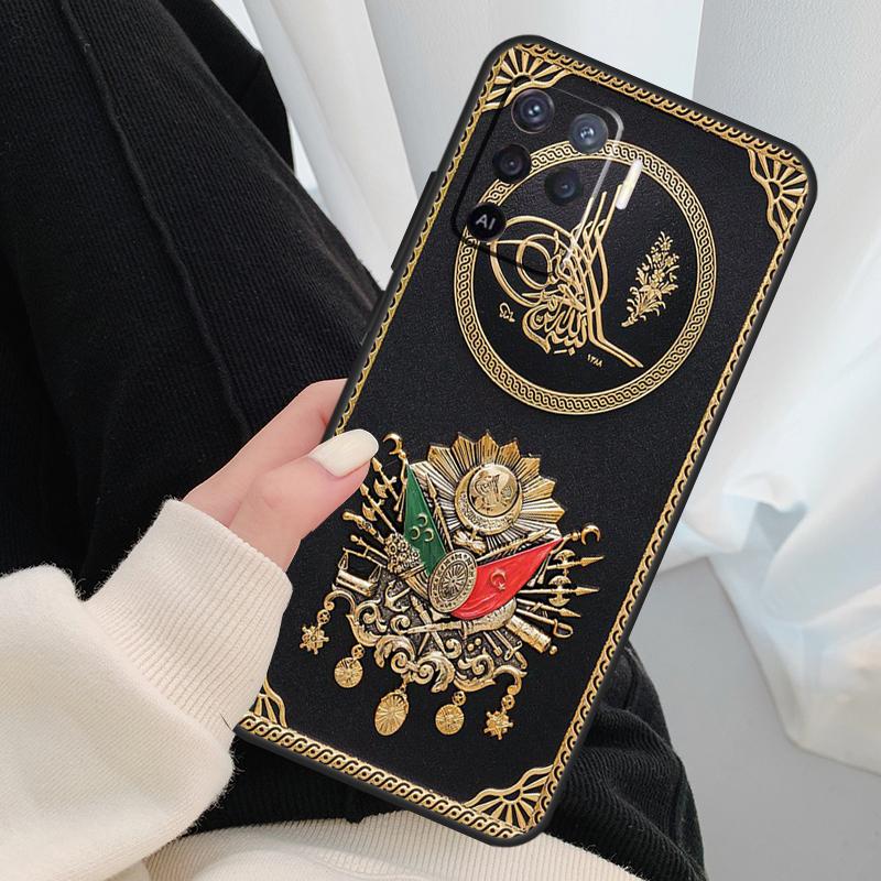 Ottoman Empire Coat Of Arms Phone Case For OPPO A5 A9 2020 A31 A53 A53S A1K A15 A16 A52 A72 A83 A91 A93 A54 A74 A94