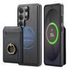 2-in-1 Removable PU Leather Wallet Case Card Slot Holder Phone Back Cover For Samsung Galaxy S26 Ultra S25 S24 Plus Protector Skins Shell