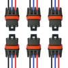 3 Pack Polaris Bus Bar Connectors – Pulse Bar Power Plug Harness for Ranger XP 1000 / RZR / RS1 / General 2018–2025 (Black Blue Red)