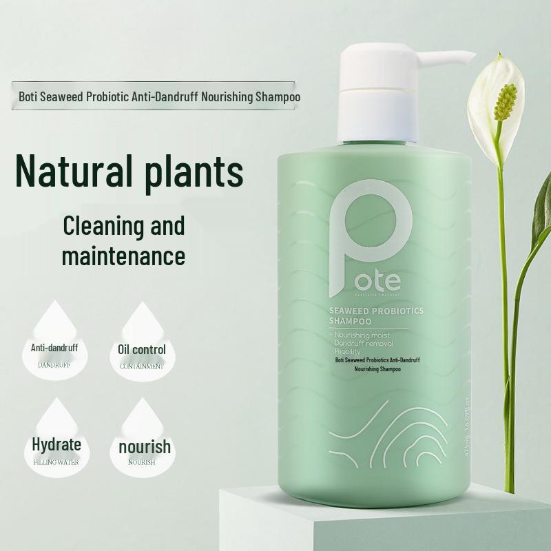 Boti Seaweed Probiotic Anti-Dandruff Nourishing Shampoo - Fragrant, Family Size for Men & Women