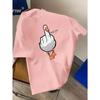 Funny Duck Graphic Print Tshirt Unisex Unisex Women Summer Short Sleeve Fashion Brand Tee Luxury Casual Streetwear Y2k Top