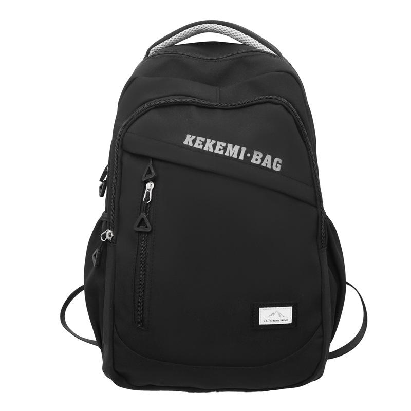 New Nylon Middle School Student Junior High School Student Schoolbag Large Capacity Male and Female Couples Backpack High School Travel Backpack
