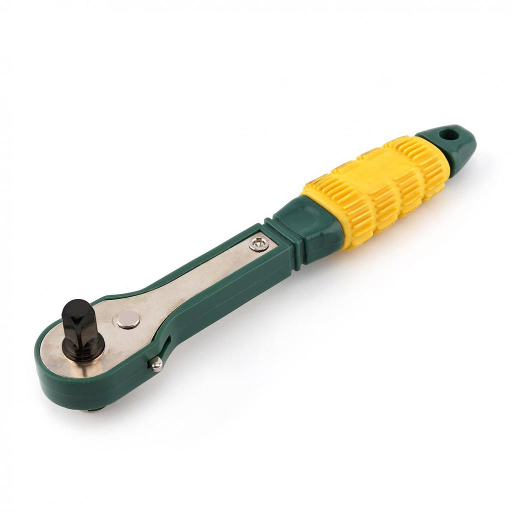 Screwdriver Pole 6.35mm Inner Hexagon Ratchet Socket Wrench with Dual-head Home Tool Accessory