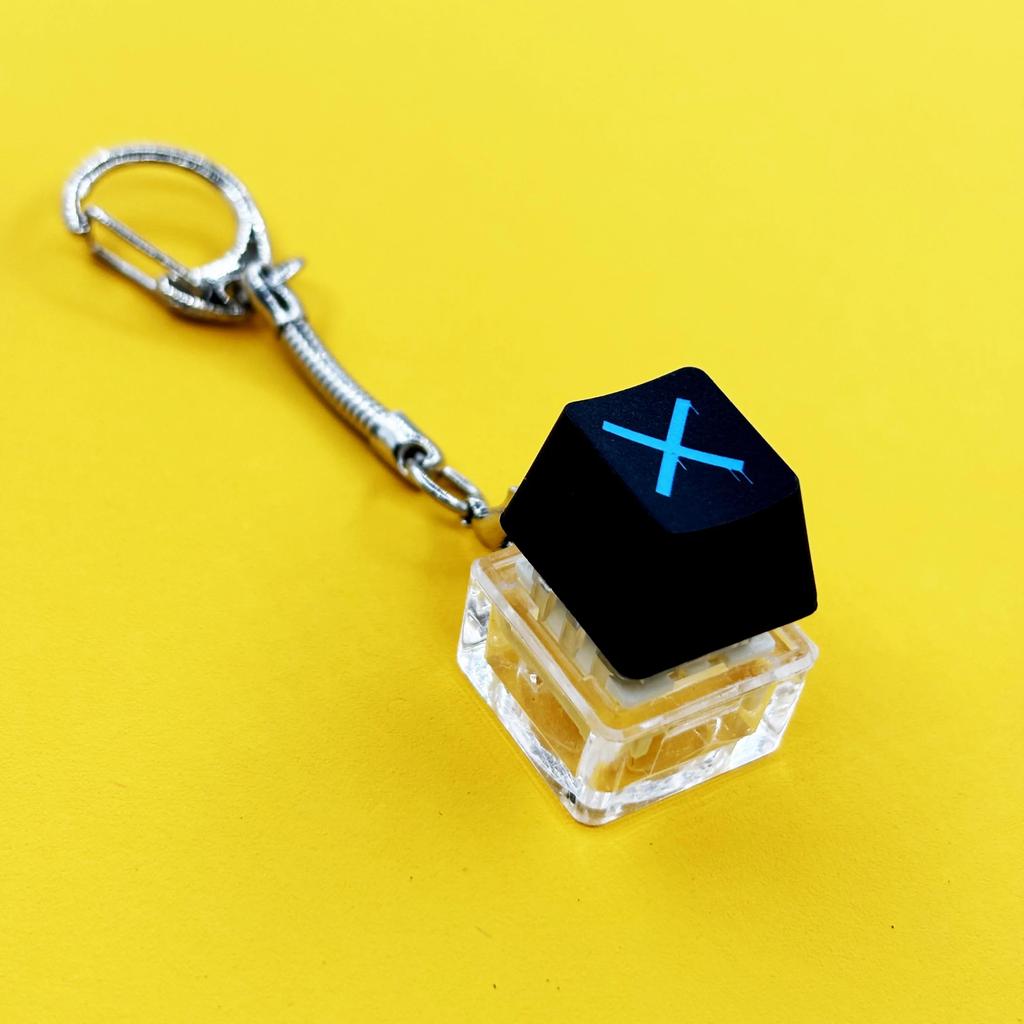 Keyboard Key Toy Party Stress Relief DIY Fidget Button Keycap Fidget Keychain Keyboard Keychain Toys Finger Keyboard
