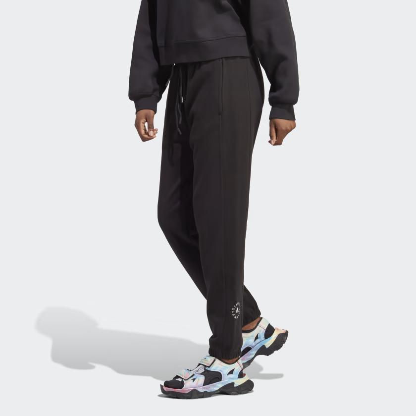 Adidas X Stella McCartney Stella McCartney Reguläre Jogginghose mit Kordelzugbündchen Damen Unterteile Schwarz IB6860