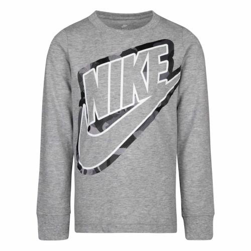 Nike Childrens/Kids Outline Camo Long-Sleeved T-Shirt