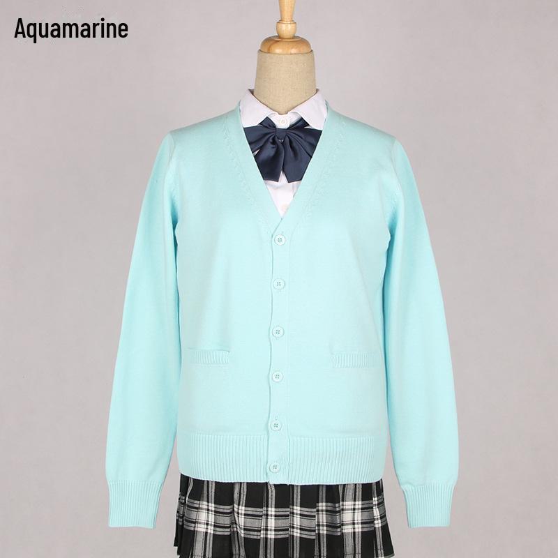 Svetr kardigan ve stylu sen pro JK pro ženy - Vysokoškolská uniforma, jaro a podzim